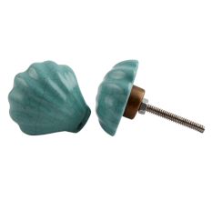 Sea Green Sea Shell Knob